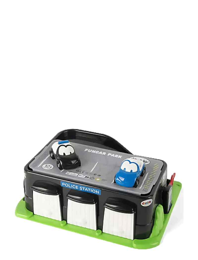 Dantoy - CLASSIC FUNCARS POLICE STATION - legetøjsbiler - black, blue, blue transparent, gray cool, green, red, white - 1