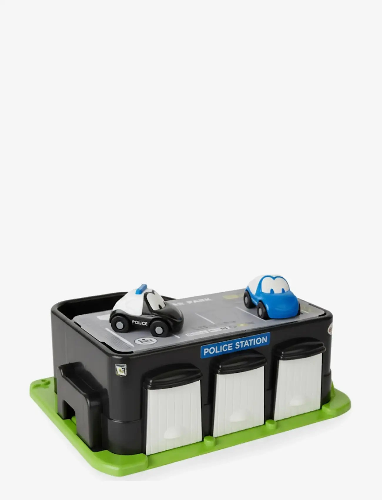 Dantoy - CLASSIC FUNCARS POLICE STATION - legetøjsbiler - black, blue, blue transparent, gray cool, green, red, white - 2