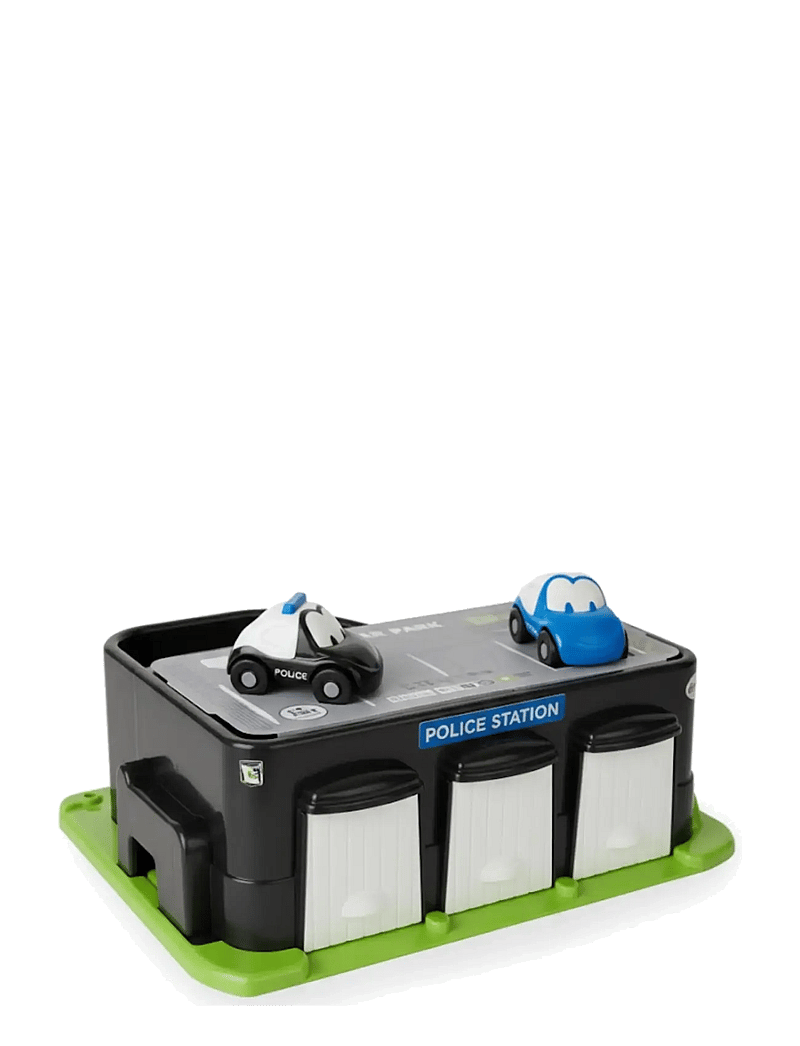 Dantoy - CLASSIC FUNCARS POLICE STATION - legetøjsbiler - black, blue, blue transparent, gray cool, green, red, white - 2