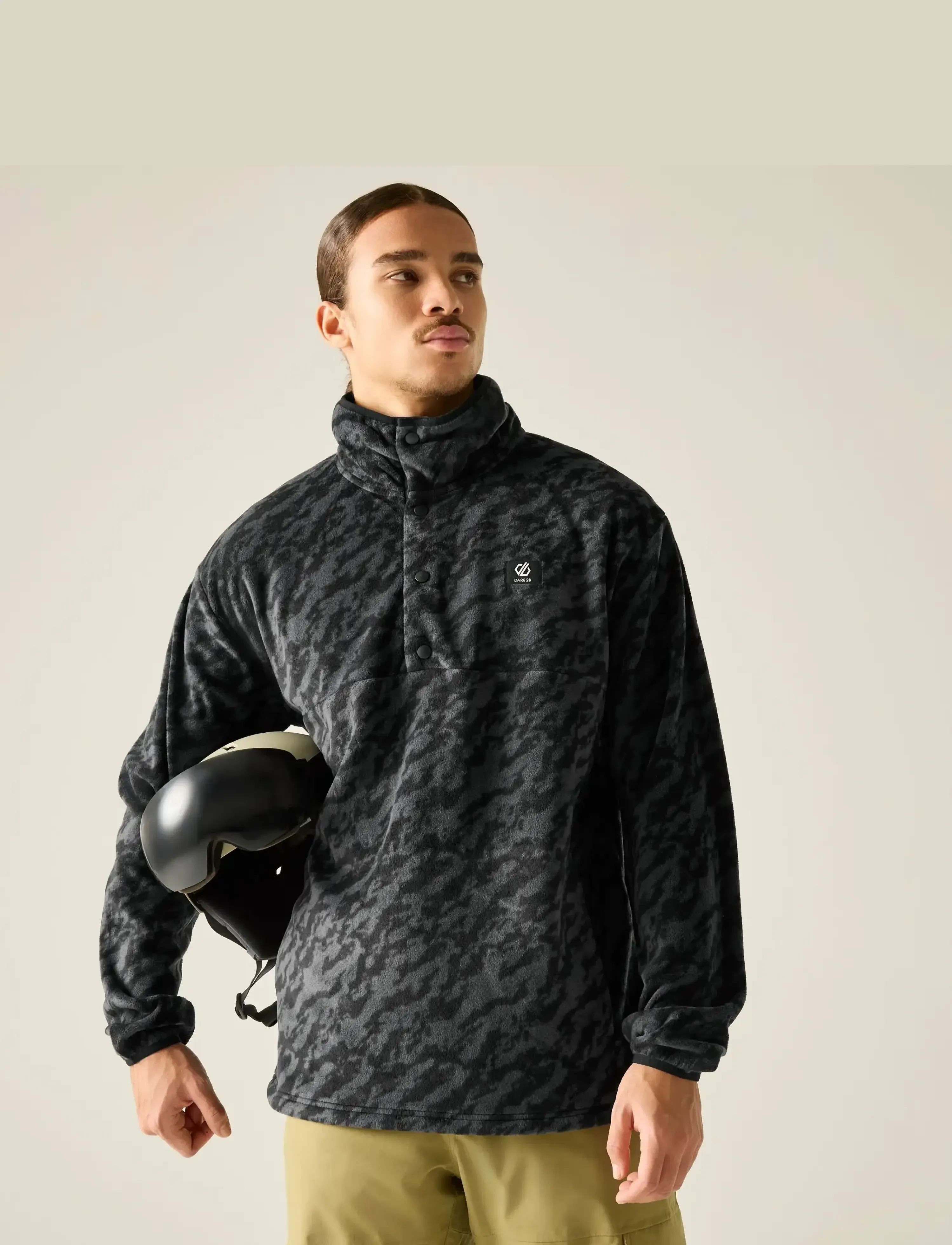 Dare2b - MensPrintFleece - blkmarbprnt - 0
