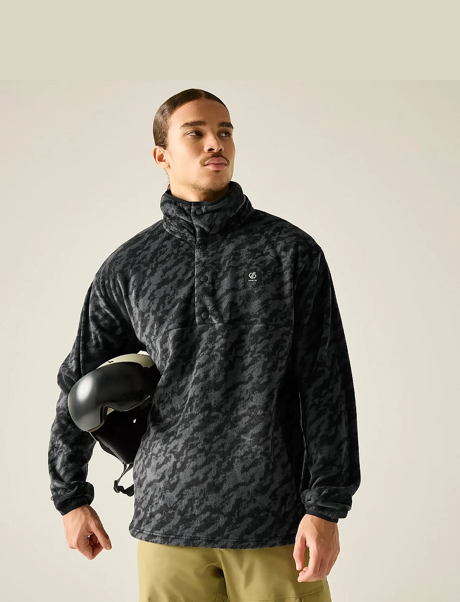 Dare2b - MensPrintFleece - blkmarbprnt - 0