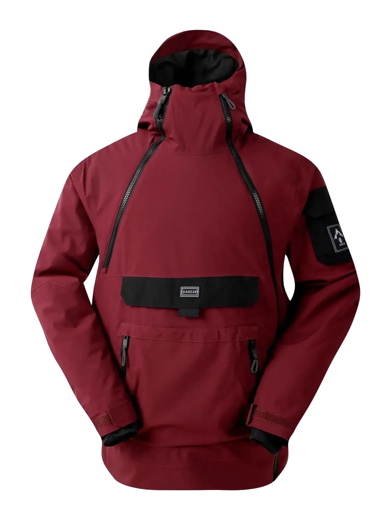 Dare2b T-Bar Overhead II Jacket - Tøj - FIG/BLACK / burgundy