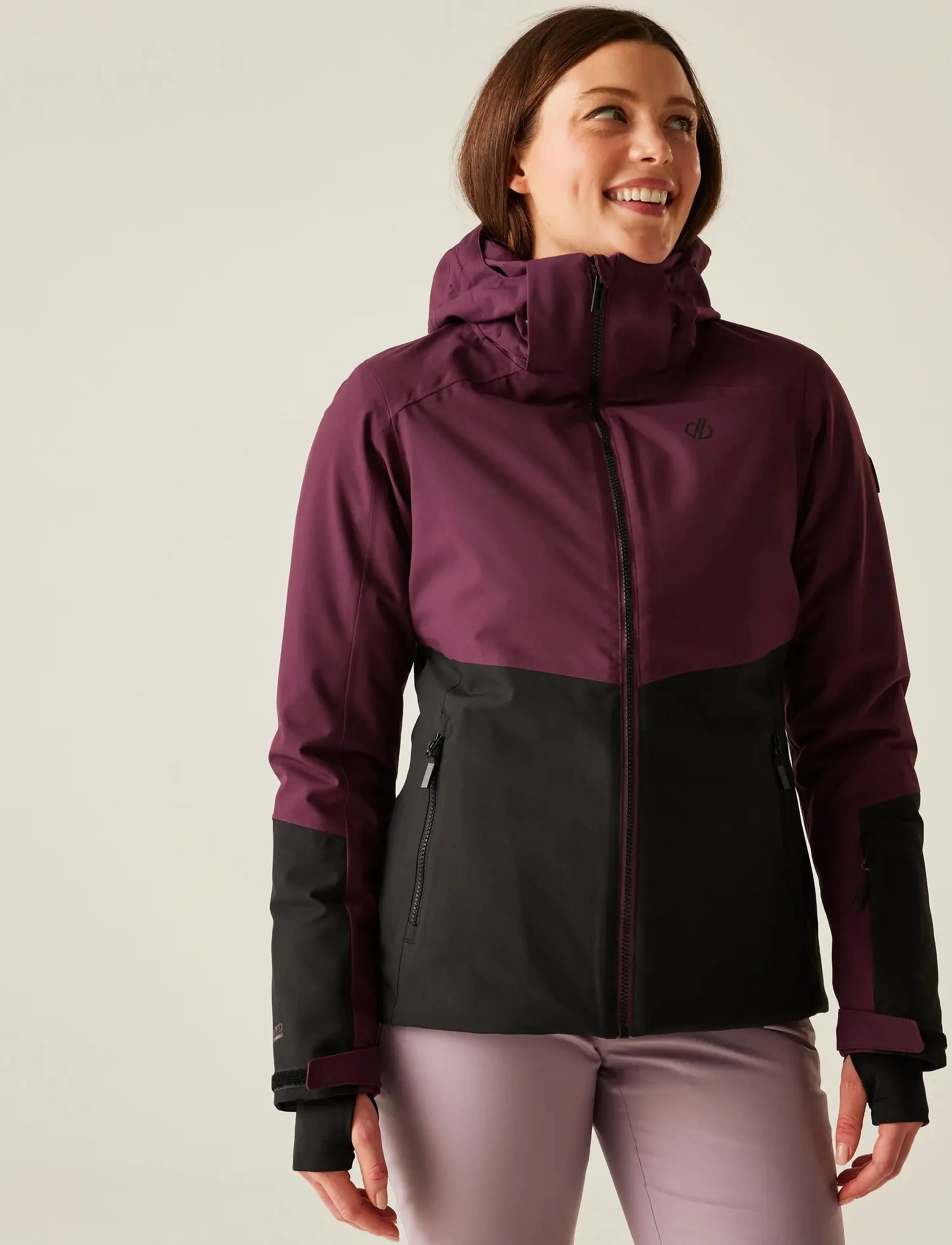 Dare2b Flurry Ii Jacket, Kvinder, Skijakke Med Hætte, Bordeaux, Str: XL