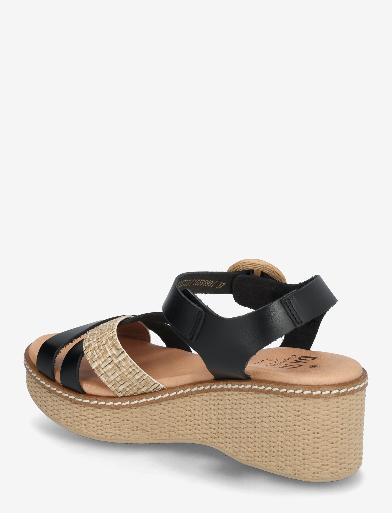 Dasia - Flora - platvormkingad - black - 2