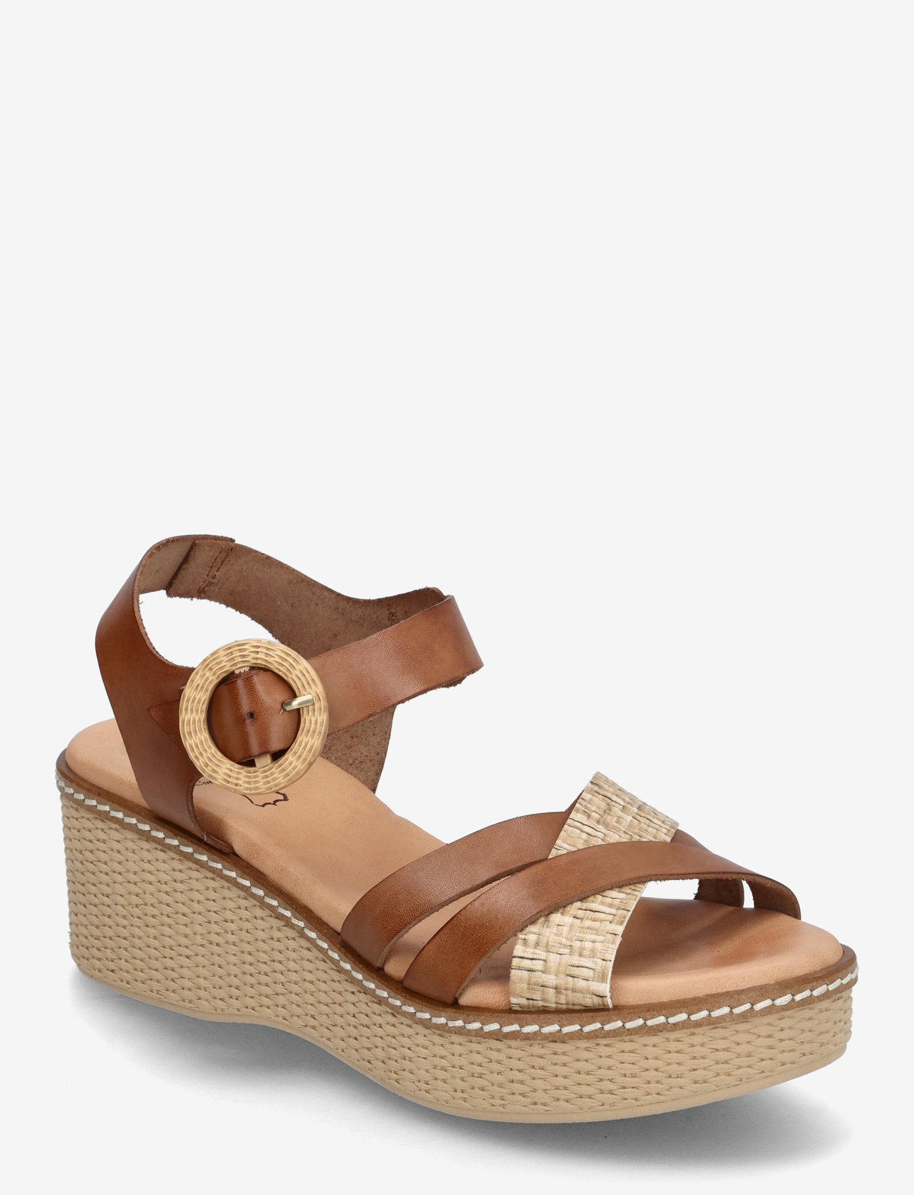 Dasia - Flora - wedges - cognac - 0