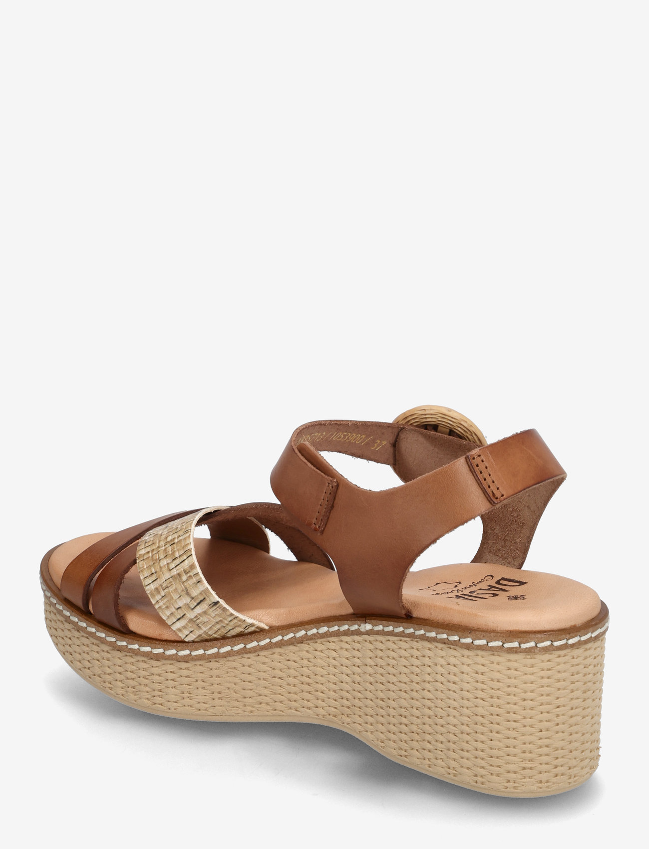Dasia - Flora - wedges - cognac - 2