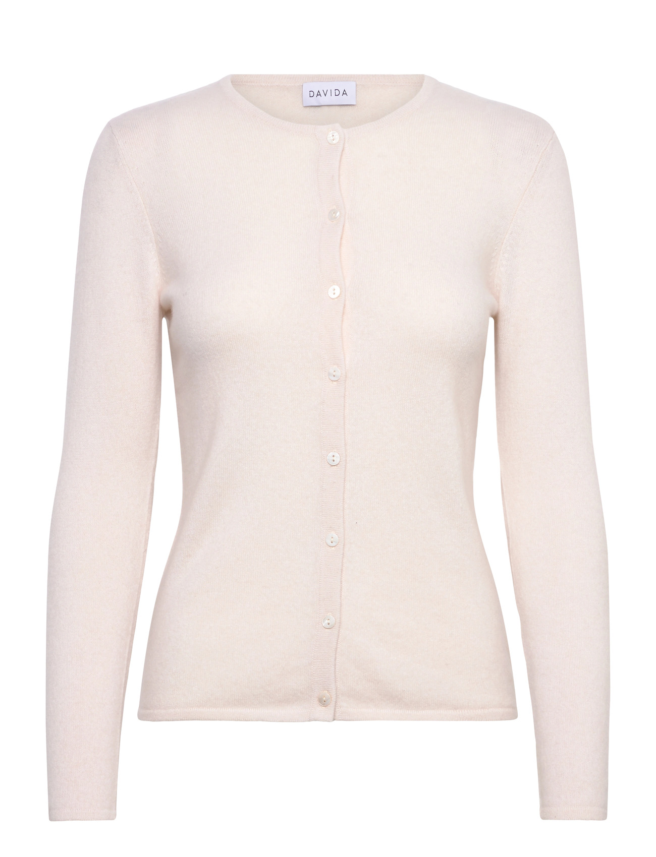 Davida Cashmere Classic Cardigan, - Beige - S 2