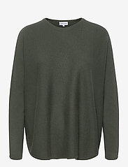 Davida Cashmere - Curved Sweater - tröjor - army green - 0