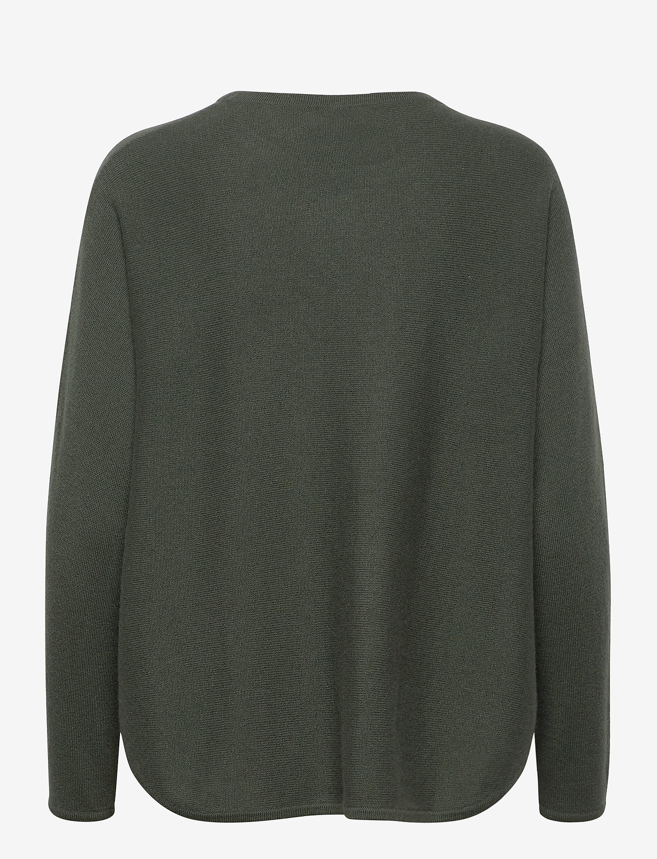 Davida Cashmere - Curved Sweater - tröjor - army green - 1