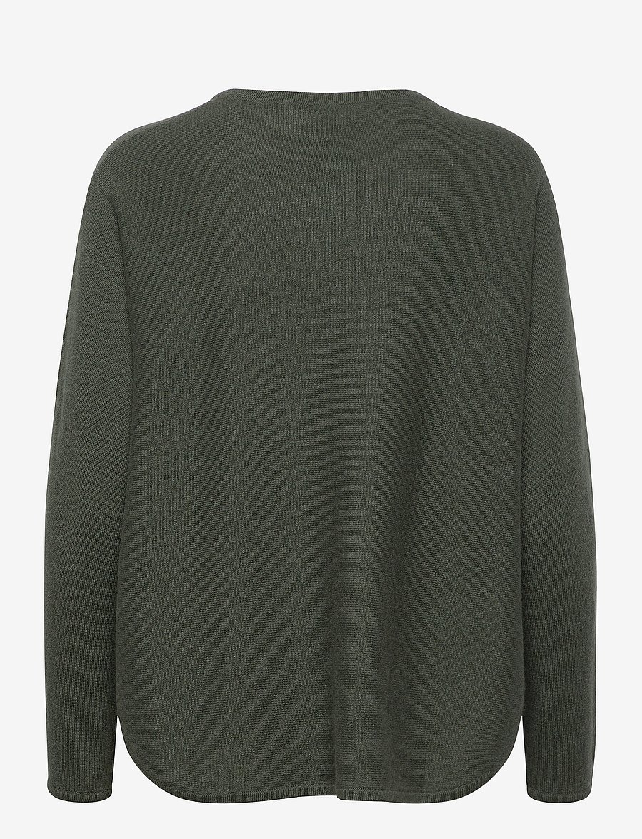 Davida Cashmere - curved sweater - kašmiir - army green - 2