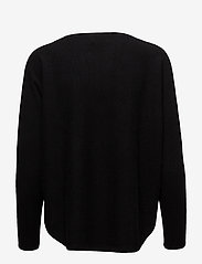 Davida Cashmere - Curved Sweater - džemperiai - black - 1
