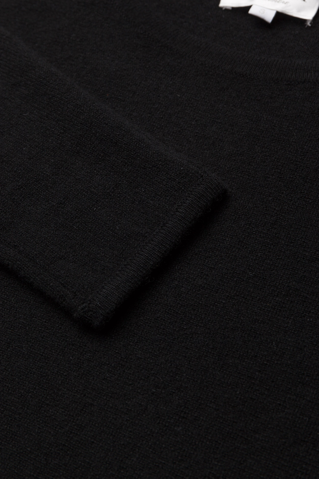 Davida Cashmere - Curved Sweater - cashmere - black - 3