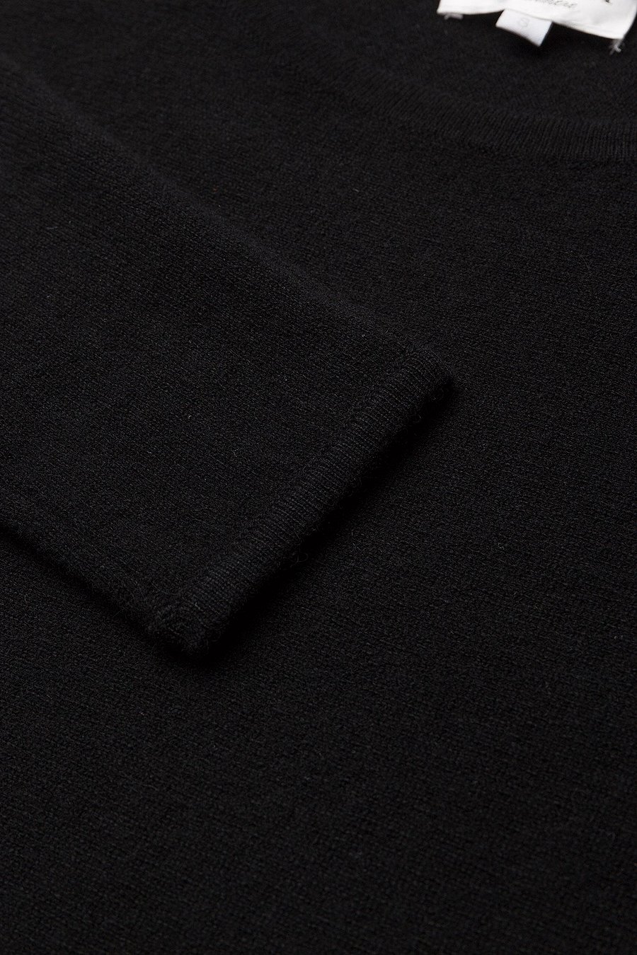 Davida Cashmere - curved sweater - kašmiir - black - 3