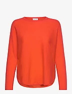 Curved Sweater - BLOOD ORANGE