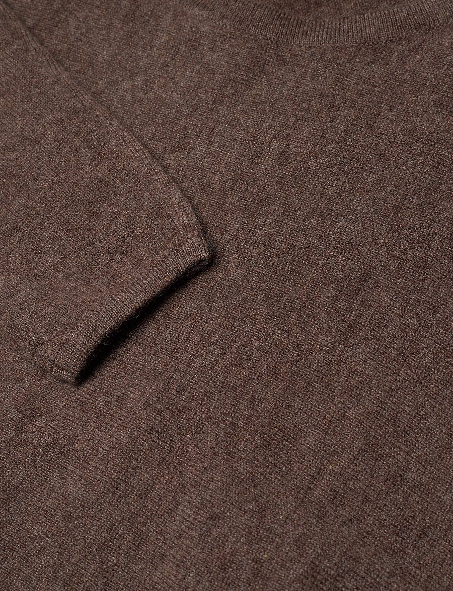 Davida Cashmere - curved sweater - kashmir - cacao - 4