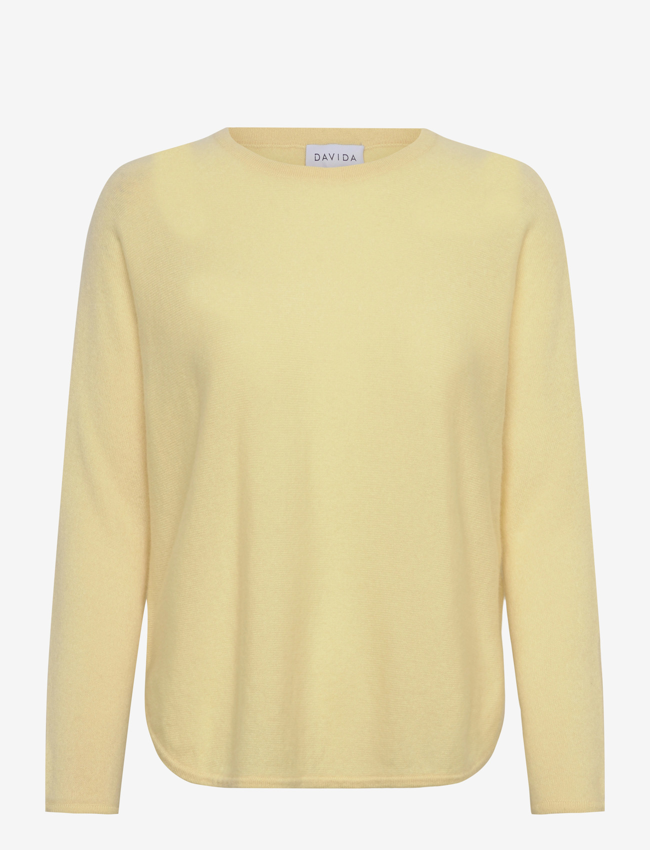 Davida Cashmere - Curved Sweater - kaszmir - citrus - 0