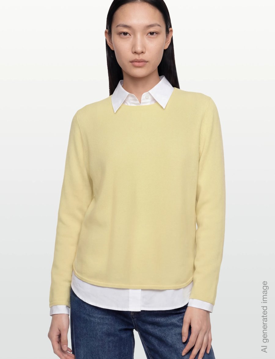 Davida Cashmere - curved sweater - kaschmir - citrus - 3