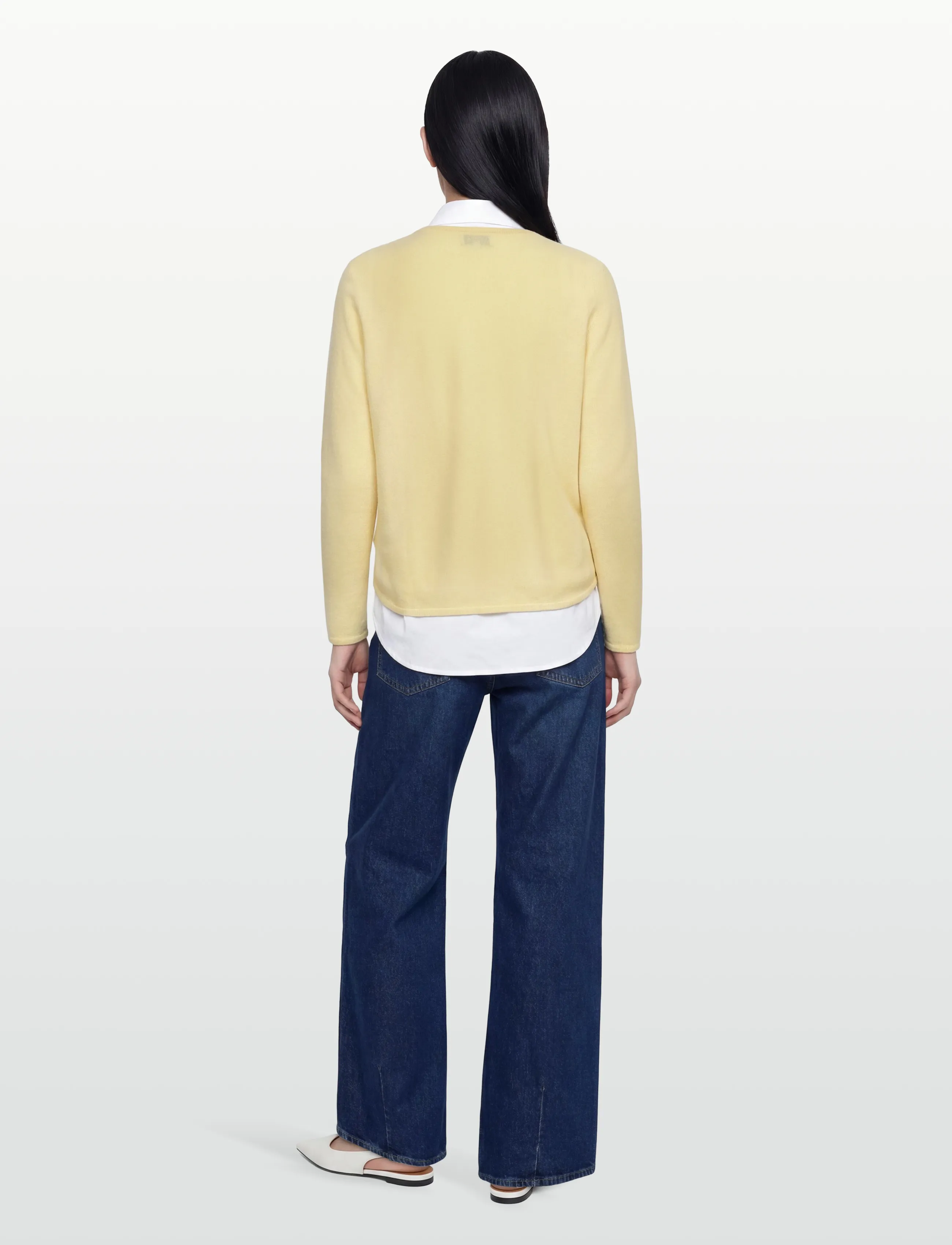Davida Cashmere - Curved Sweater - trøjer - citrus - 4