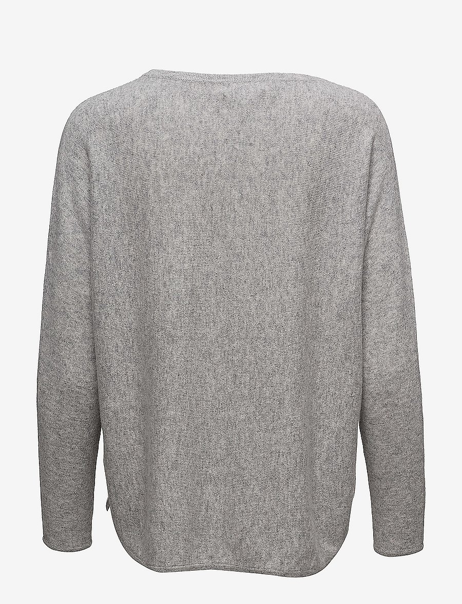 Davida Cashmere - curved sweater - kašmiir - light grey - 2