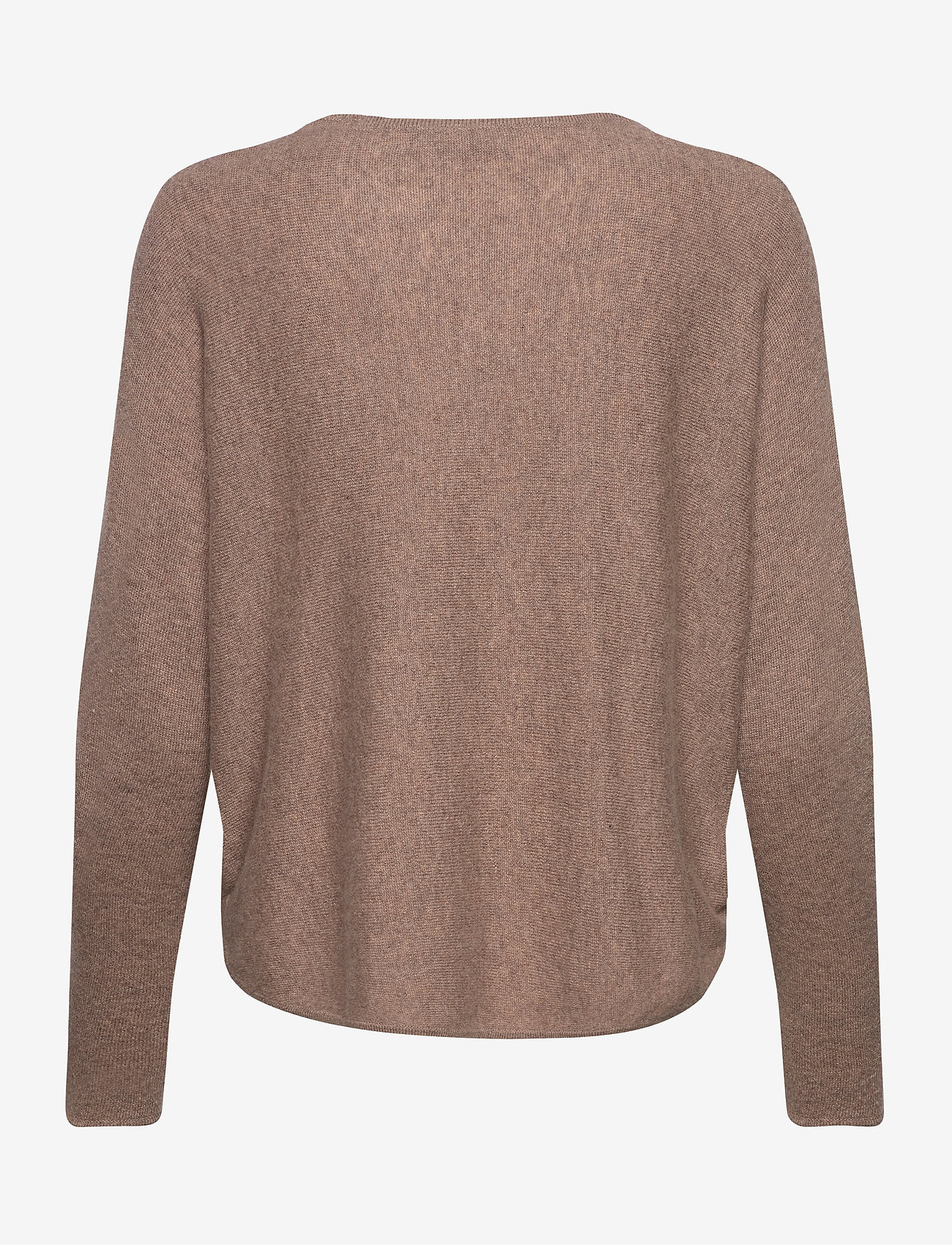 Davida Cashmere - Curved Sweater - tröjor - mink - 1