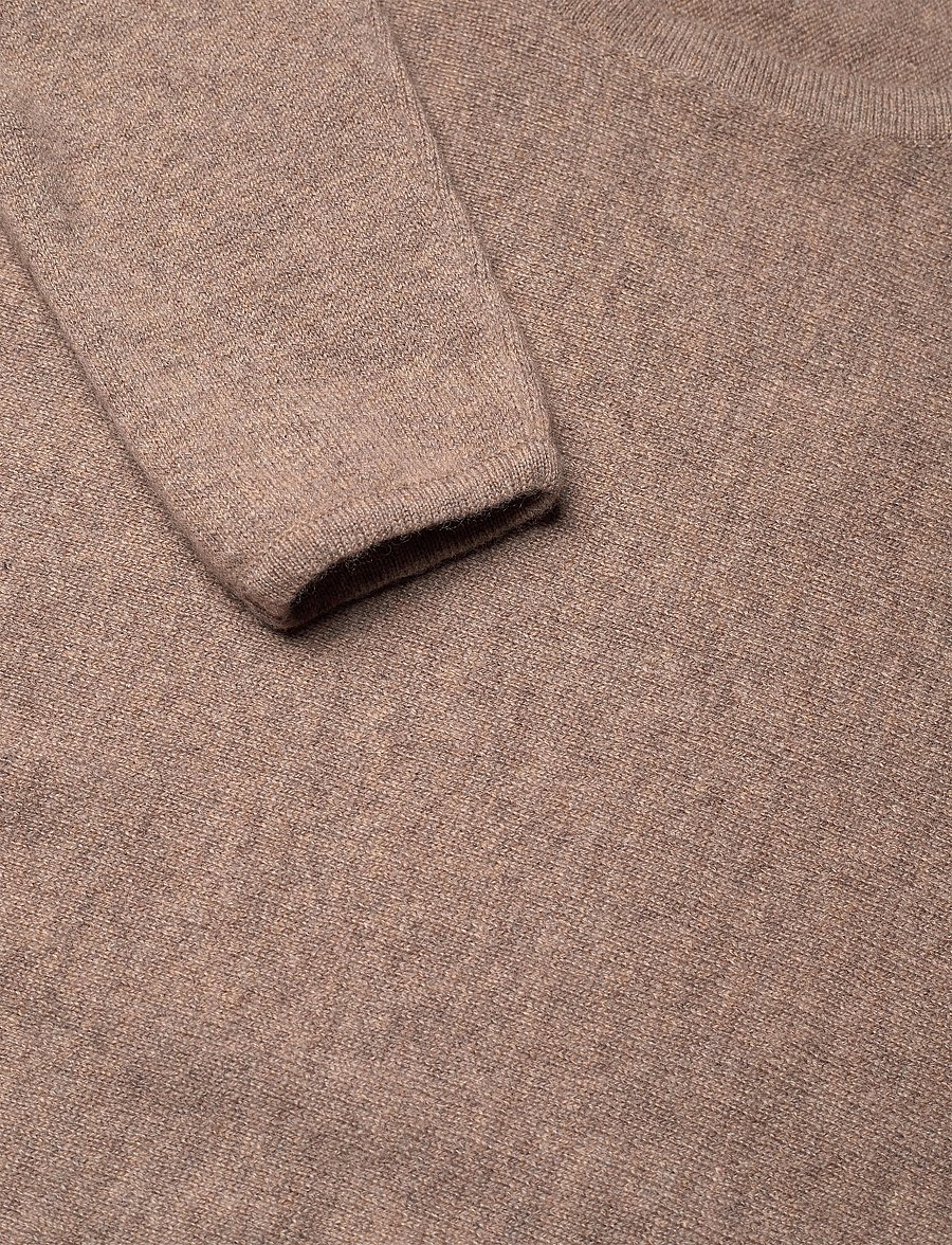 Davida Cashmere - curved sweater - kašmiir - mink - 4