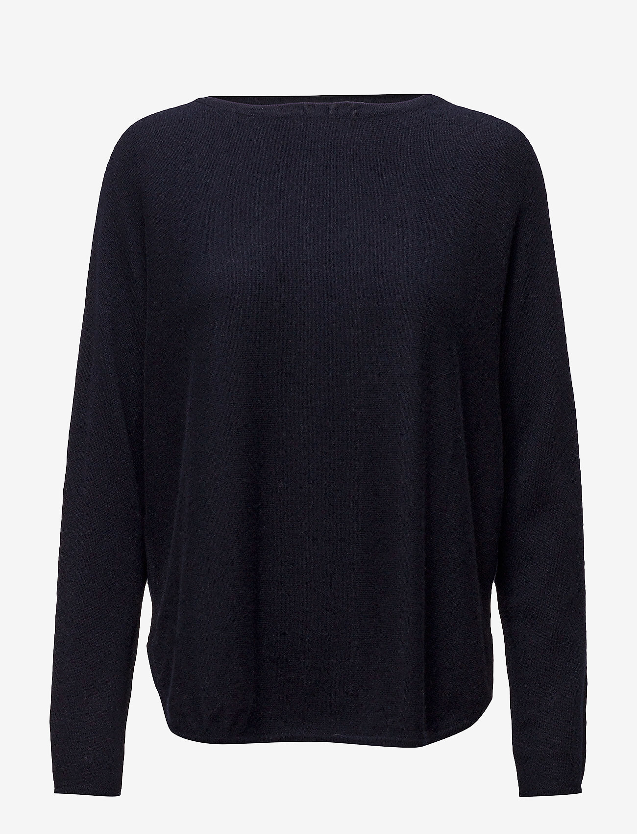Davida Cashmere - Curved Sweater - tröjor - navy - 0