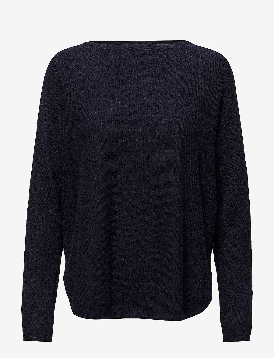Davida Cashmere - curved sweater - kašmiir - navy - 0