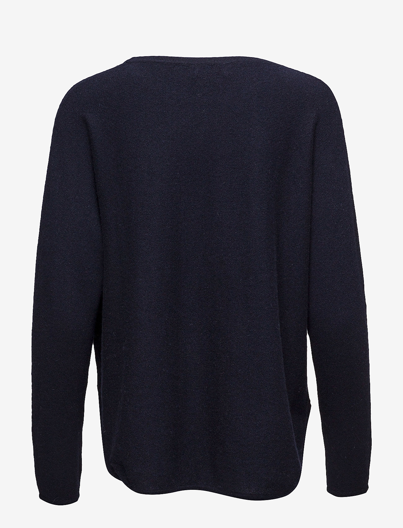 Davida Cashmere - Curved Sweater - tröjor - navy - 1