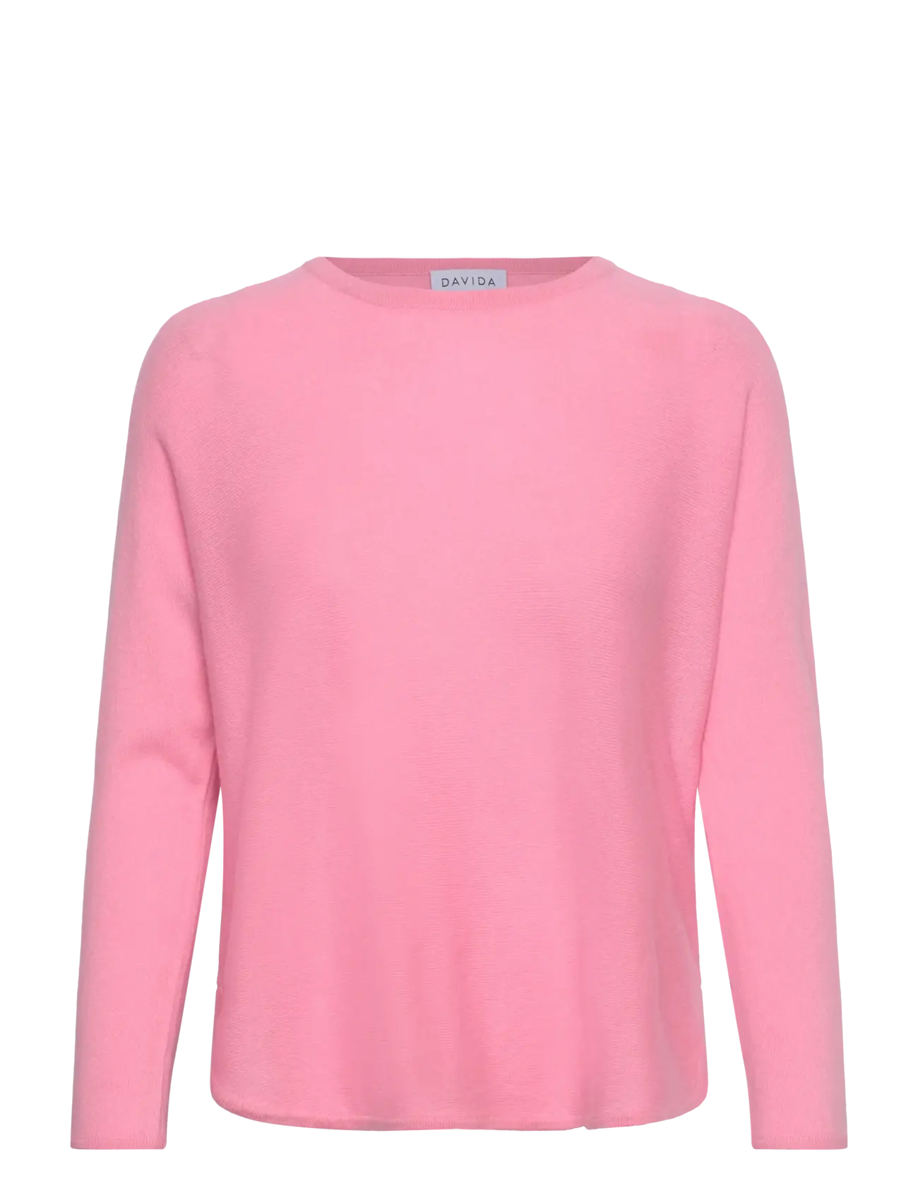 DAVIDA CASHMERE Curved Pullover Pink - S - Damen