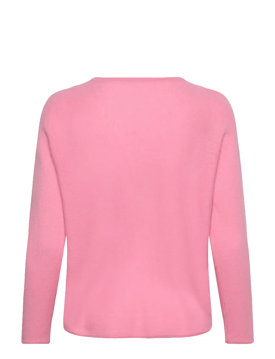 Davida Cashmere - curved sweater - kašmiir - strong pink - 2