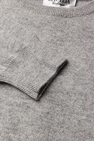 Davida Cashmere - Basic O-neck Sweater - light grey - 2