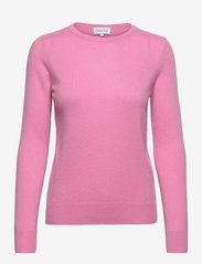 Davida Cashmere - Basic O-neck Sweater - jumpers - rose pink - 0