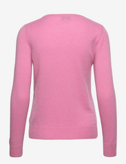 Davida Cashmere - Basic O-neck Sweater - jumpers - rose pink - 1