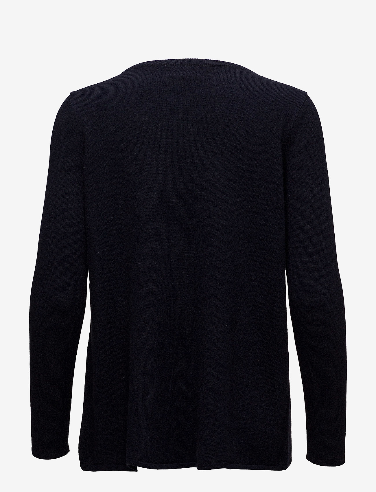 Davida Cashmere - Wrap Front Sweater - navy - 1