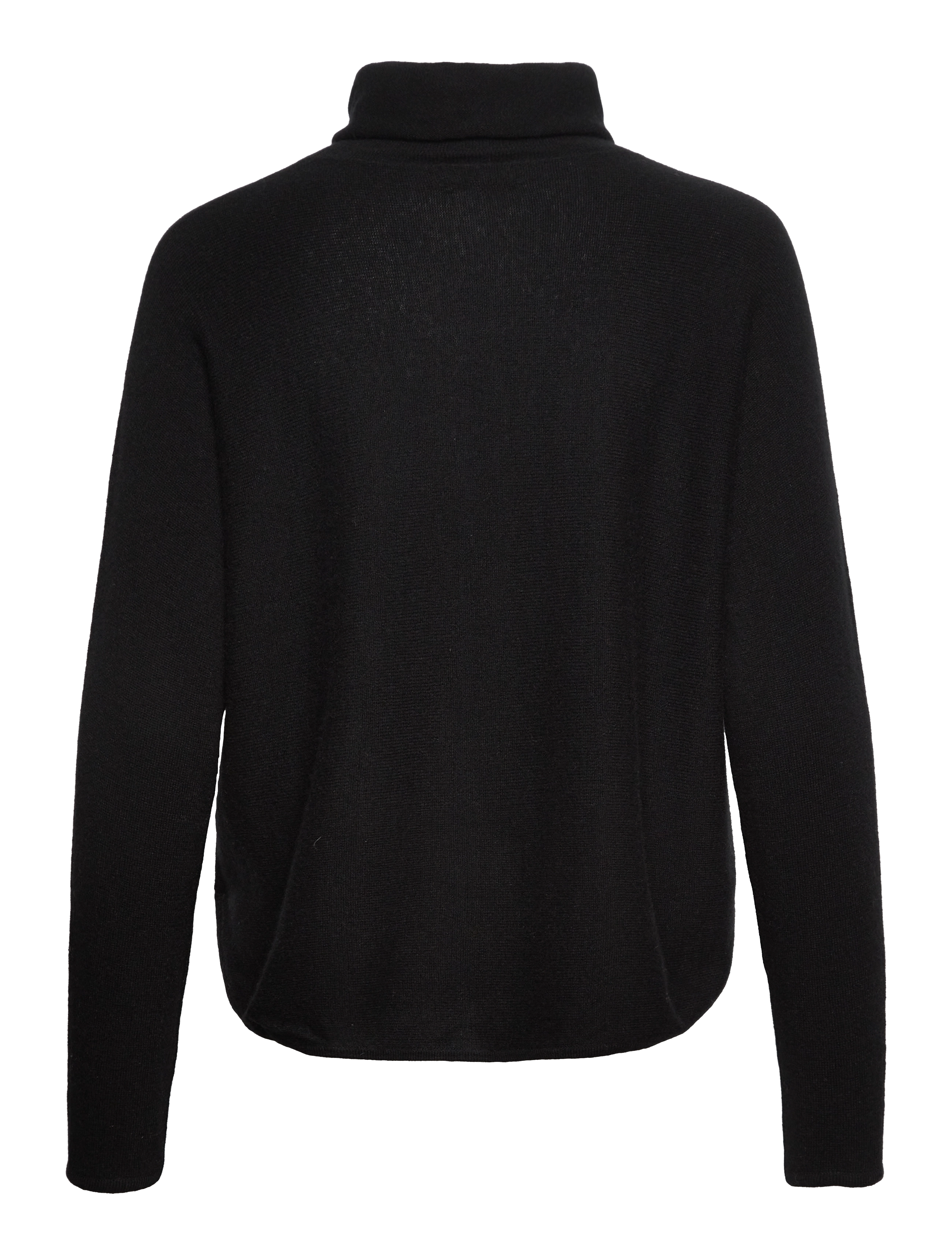 Davida Cashmere - Curved Turtleneck - black - 2