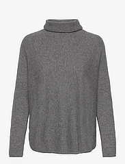 Davida Cashmere - Curved Turtleneck - megztiniai su aukšta apykakle - dark grey - 0