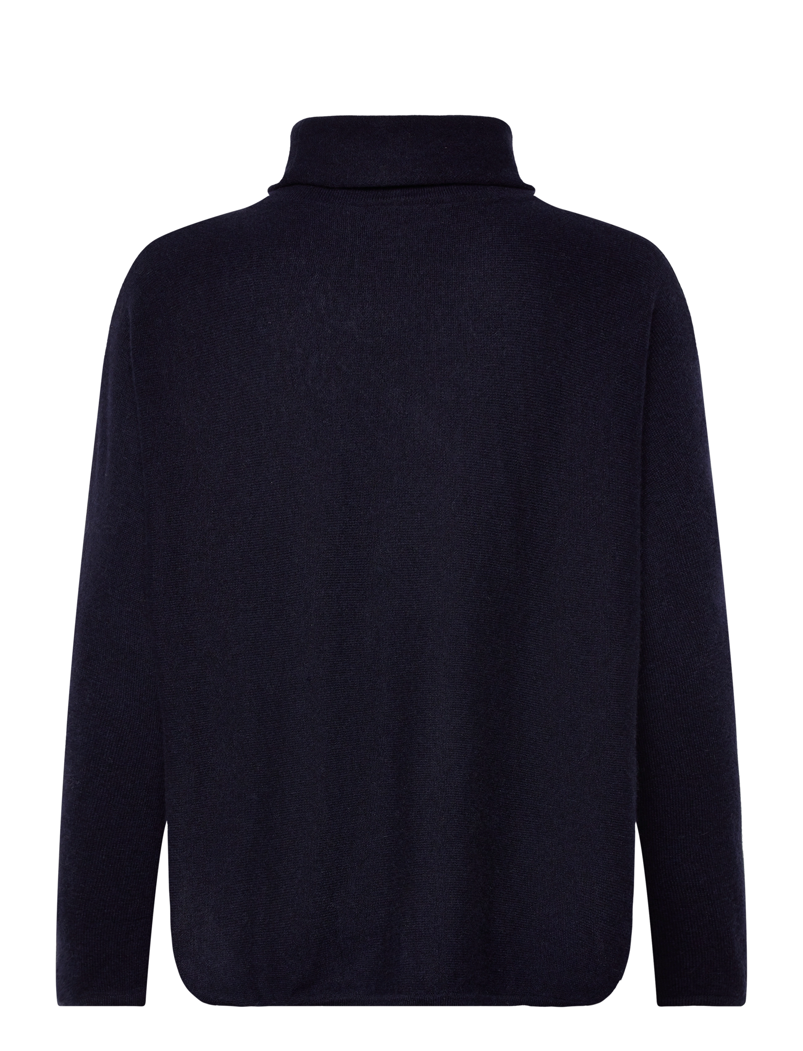 Davida Cashmere - Curved Turtleneck - navy - 1