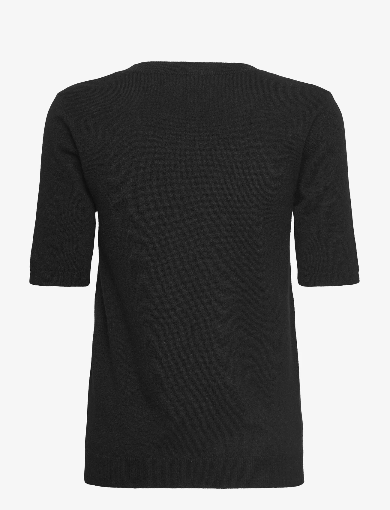 Davida Cashmere - T-shirt Oversized - strikkegensere - black - 1