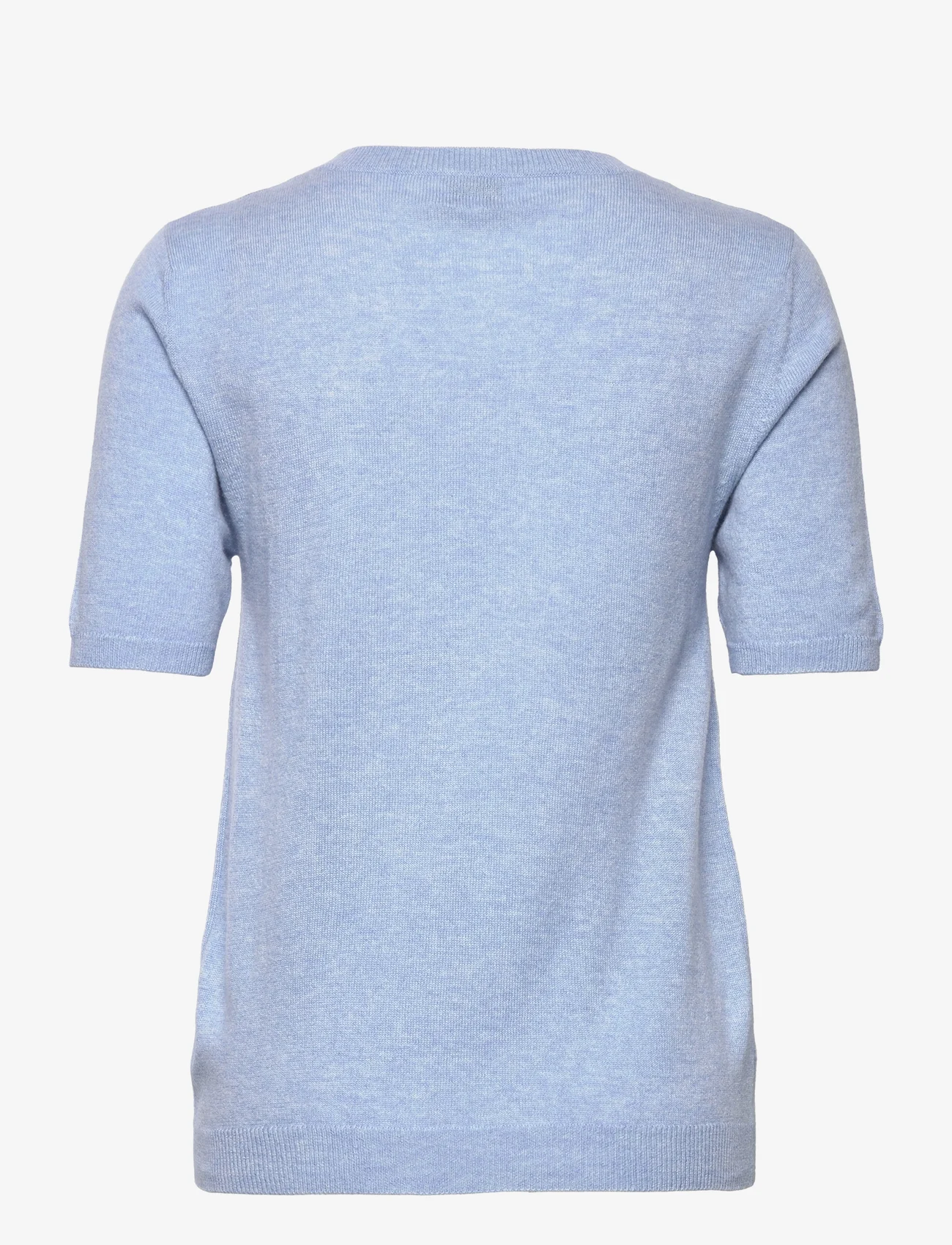 Davida Cashmere - T-shirt Oversized - strikkegensere - blue fog - 1