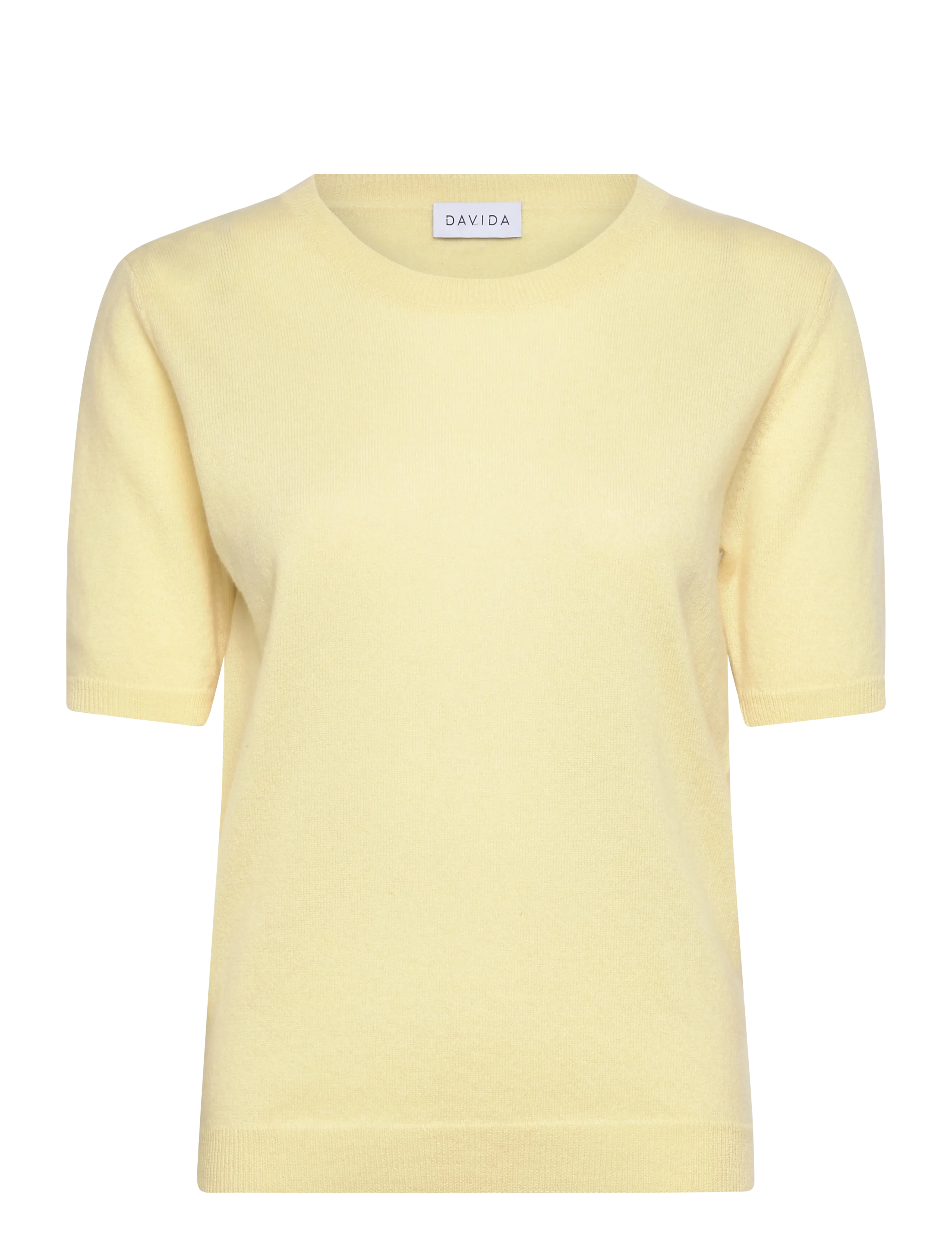 DAVIDA CASHMERE T-Shirt Oversized Gelb - L - Damen