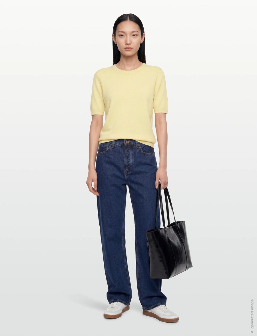 Davida Cashmere - T-shirt Oversized - kaschmir - citrus - 0
