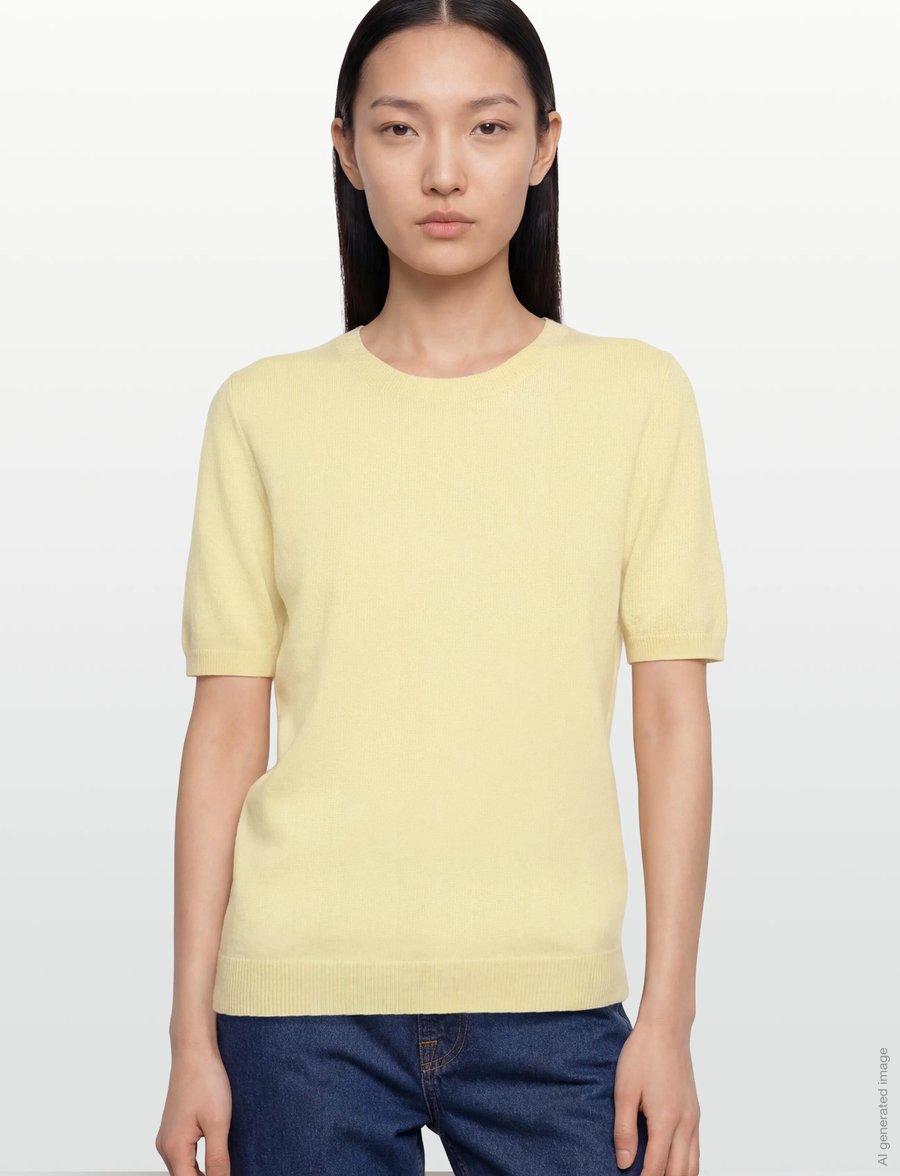 Davida Cashmere - T-shirt Oversized - kaschmir - citrus - 3