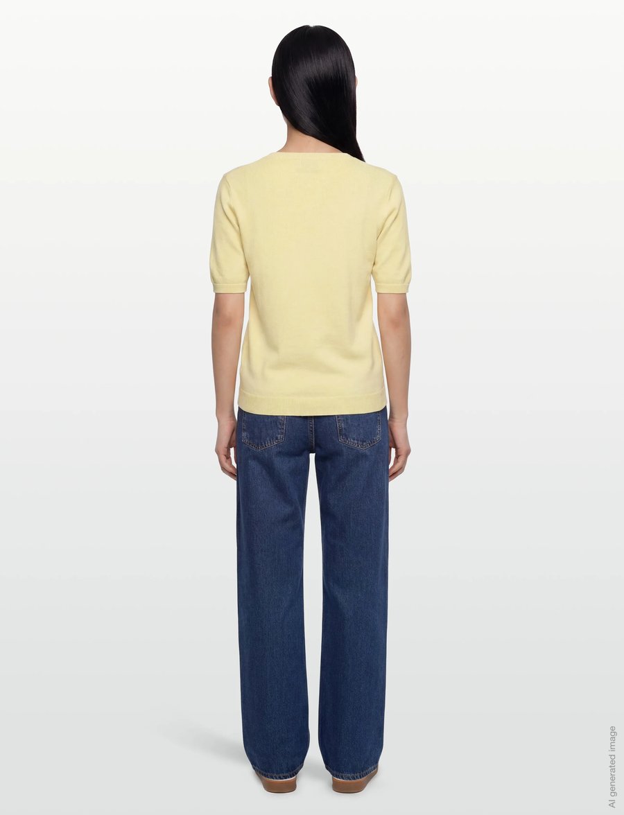 Davida Cashmere - T-shirt Oversized - kaschmir - citrus - 4