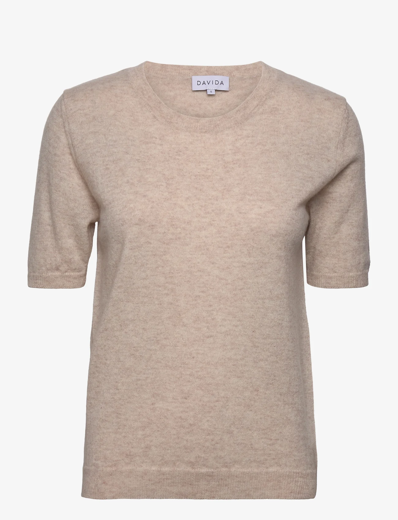 Davida Cashmere - T-shirt Oversized - tröjor - light beige - 0