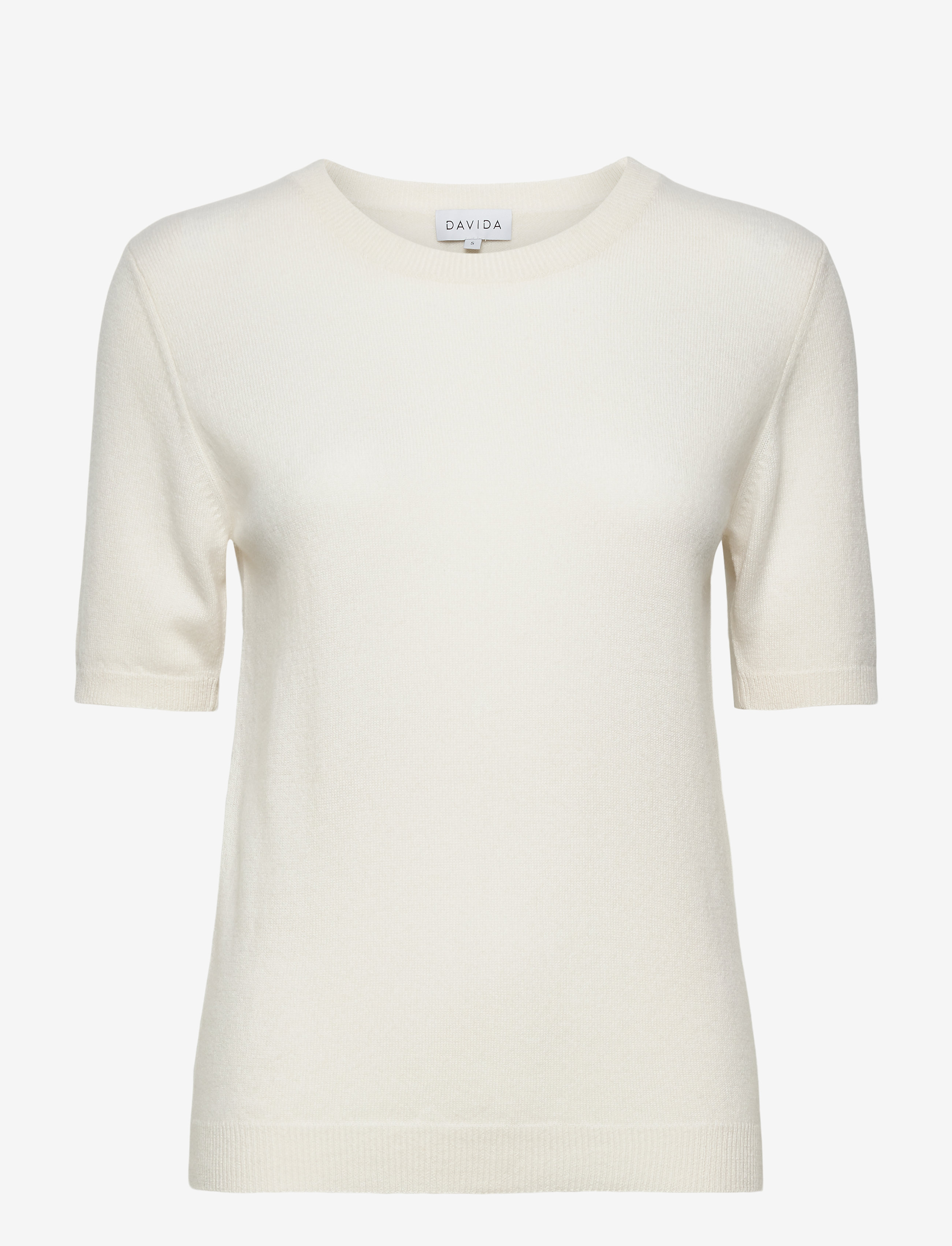 DAVIDA CASHMERE T-Shirt Oversized Cream - L - Damen