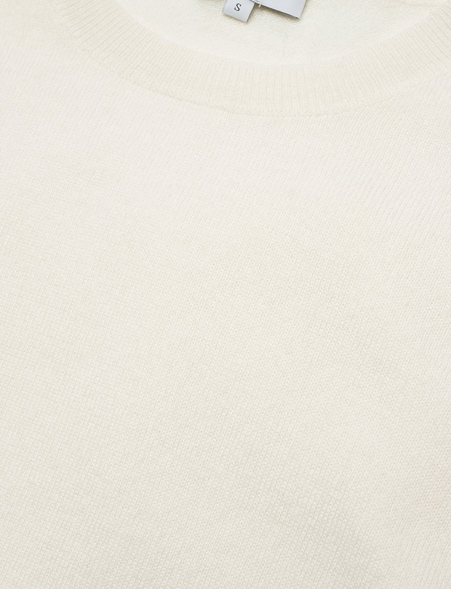 Davida Cashmere - T-shirt Oversized - kašmiir - white - 3