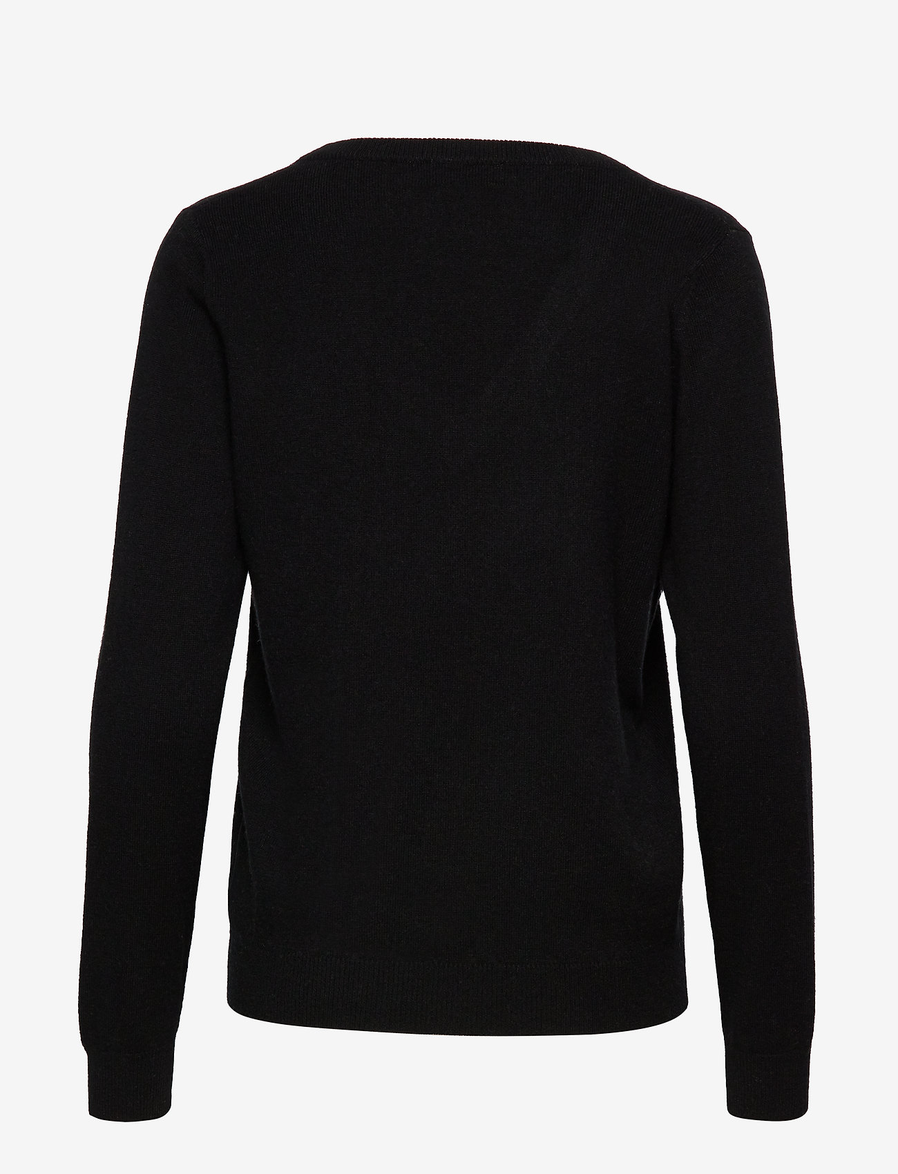 Davida Cashmere - V-neck Loose Sweater - black - 1