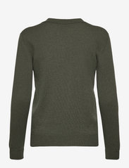 Davida Cashmere - Open Collar Sweater - jumpers - army green - 1