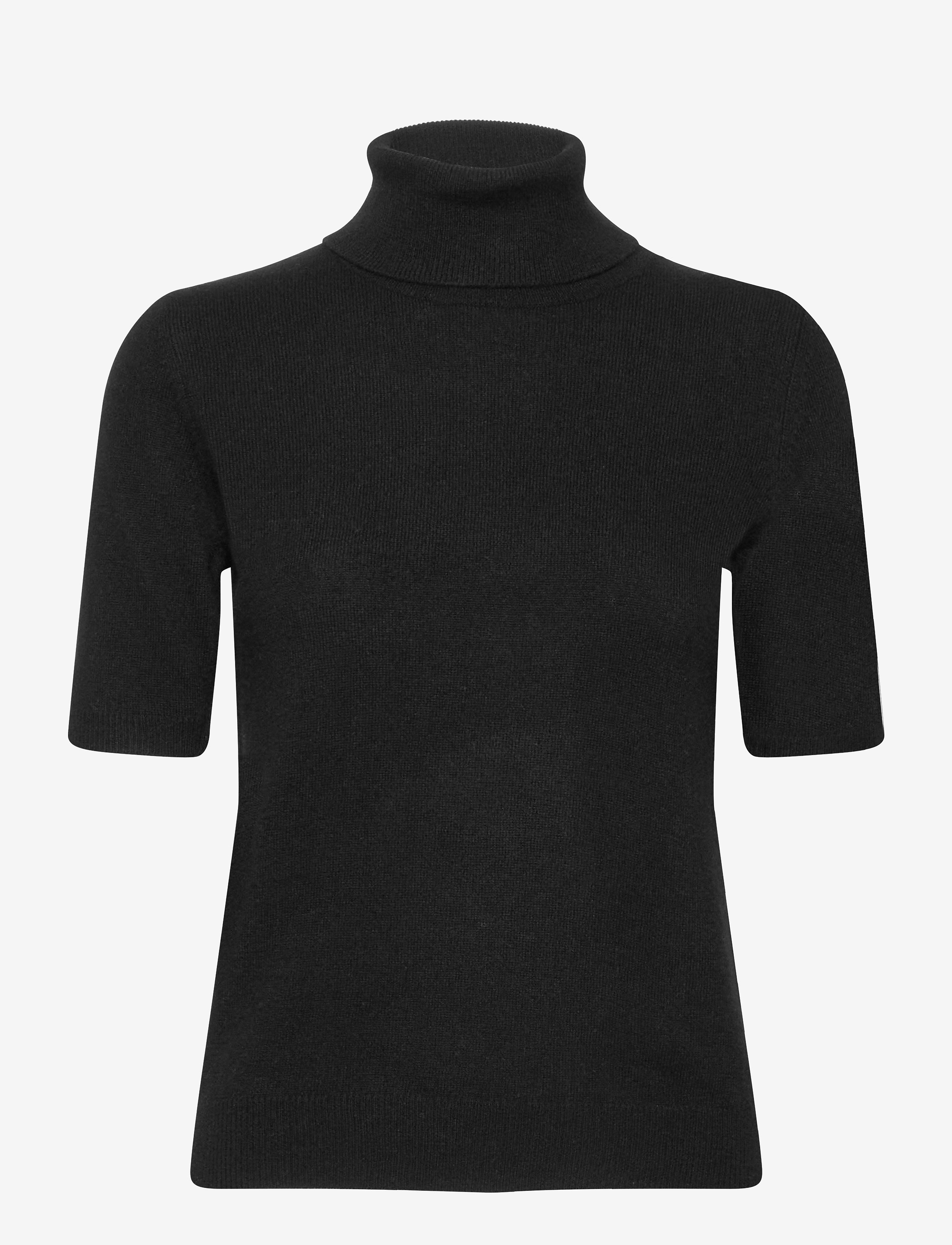 Turtleneck T-shirt - BLACK