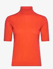 Davida Cashmere - Turtleneck T-shirt - rullekraver - blood orange - 0